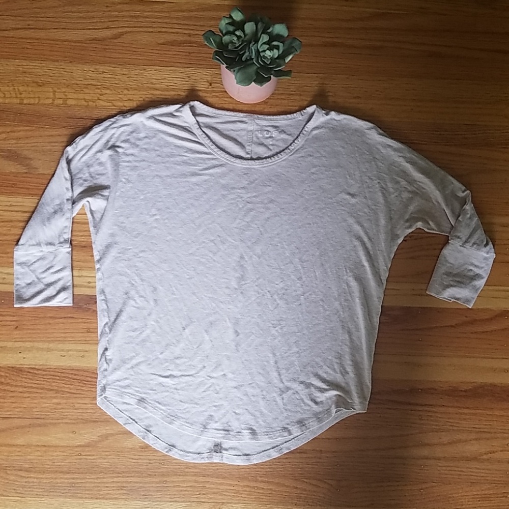 LOFT Slub knit lightweight comfy lounge shirt